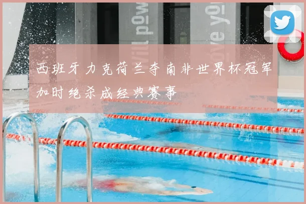 西班牙力克荷兰夺南非世界杯冠军加时绝杀成经典赛事